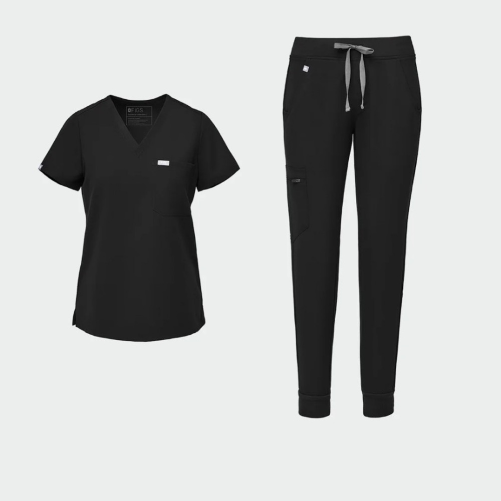 Black Figs Scrubs Set